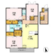 HANABUSA Ⅱの間取り画像