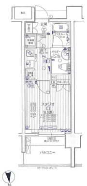 日神デュオステージ新宿中落合の間取り画像