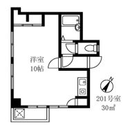 レジデンスオザキの間取り画像