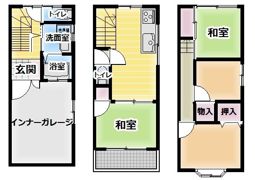 御幣島戸建の間取り画像