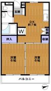 公園ハイツの間取り画像