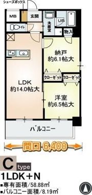 デセンテ北梅田の間取り画像