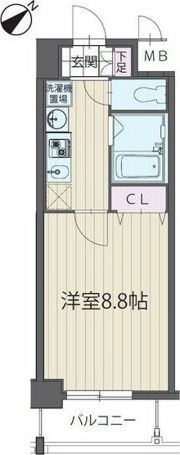 パルティール覚王山の間取り画像