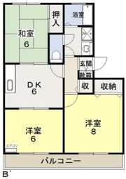 クレセント中仙道の間取り画像