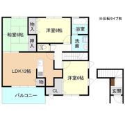 リヴェール絹の台Aの間取り画像