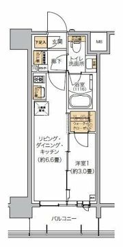 リビオメゾン芝浦の間取り画像