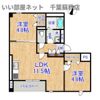 ラ・パートメント本千葉の間取り画像