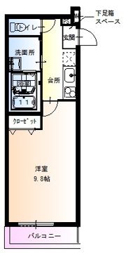 フジパレス服部本町Ⅰ番館の間取り画像