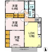 ルミナス山城 A棟の間取り画像