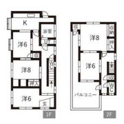 長田区山下町3丁目貸家の間取り画像