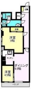 カナルハイツ402号室の間取り画像