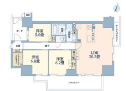 イーグルコートびわ湖大津京の間取り画像