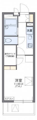 レオパレス嵯峨野の間取り画像