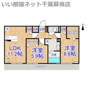 La Crece E棟の間取り画像