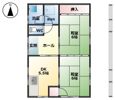 蒲生戸建て（手前）山之内様の間取り画像
