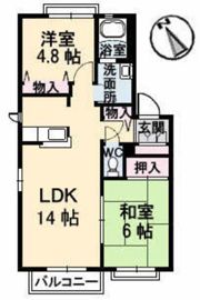 ディアス立村 B棟の間取り画像