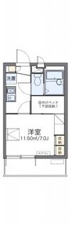 レオパレスFⅢ相模原の間取り画像