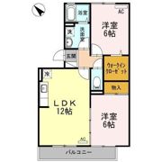 セジュール新涯の間取り画像
