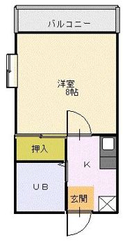 メイプル田中Bの間取り画像