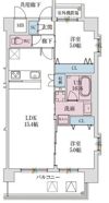 スプランディッド難波Ⅴの間取り画像