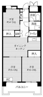 ビレッジハウス品川八潮タワー1号棟の間取り画像