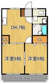 シャトレ若葉の間取り画像