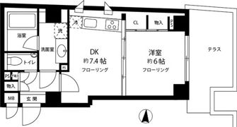 クレア白金高輪の間取り画像