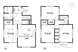 正円寺野本一戸建B棟の間取り画像