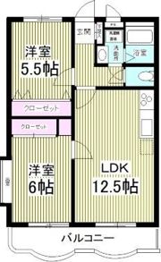 グレースマンションBELLEの間取り画像