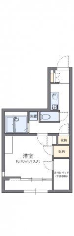 レオパレスambitiousの間取り画像