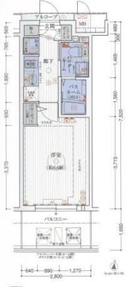 エステムコート梅田・天神橋Ⅱグラシオの間取り画像