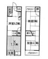 大東市北条5丁目9-29テラスハウスの間取り画像