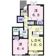 シャンテ砺波の間取り画像