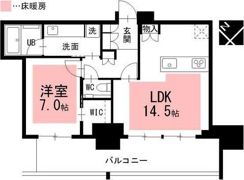 グランドメゾンThe池下ガーデンタワー2202の間取り画像