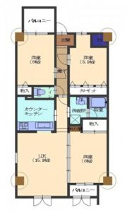 ハイライフセイコウの間取り画像