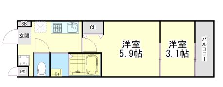 AILE青木Ⅱの間取り画像
