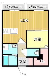 コーポ延広の間取り画像