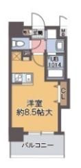 ラグゼ江戸堀の間取り画像