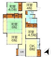 呉市宮原9丁目戸建ての間取り画像