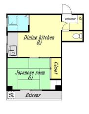 ハイツ山川の間取り画像