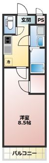 フジパレス吹田ウエストⅢ番館の間取り画像
