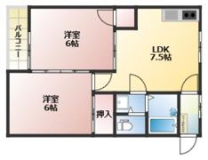 クオレ西郷C棟の間取り画像