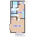 シャトルクレスト向山Aの間取り画像