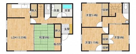 大上ハイライフB棟の間取り画像