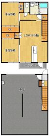 ギャラン中間 A棟の間取り画像