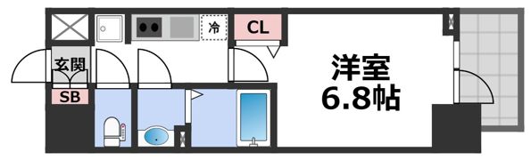 アドバンス大阪ストーリアの間取り画像