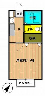 プレジールNの間取り画像