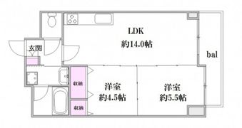 メゾンリブラOHSHITAの間取り画像