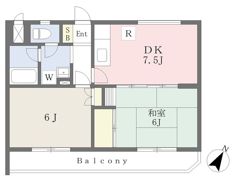 五月ハイツの間取り画像
