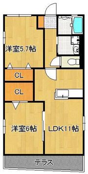 プランドール清田の間取り画像